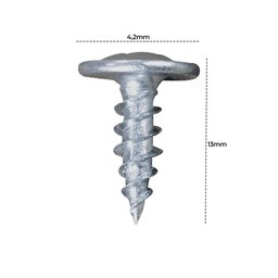 Parafuso Ponta Agulha 4,2X13MM 1000 UN AZN- Prata - 8