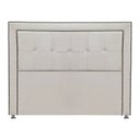 Ver imagem 3 de Cabeceira Estofada para Cama Box Queen 160cm Ravena Veludo - Sofa Store:veludo Bege Marfim