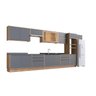Cozinha Modulada 11 Peças 15 Portas 6 Gavetas com Divisor de Talheres 1 Nicho para Forno Viena  - 2
