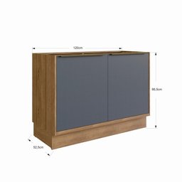 Cozinha Modulada 11 Peças 15 Portas 6 Gavetas com Divisor de Talheres 1 Nicho para Forno Viena  - 18