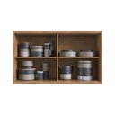 Ver imagem 4 de Cozinha Modulada 11 Peças 15 Portas 6 Gavetas Nicho Forno Divisor Talheres MDF Freijó Cinza Grafite Viena