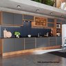 Cozinha Modulada 11 Peças 15 Portas 6 Gavetas Nicho Forno Divisor Talheres MDF Freijó Cinza Grafite Viena - 1