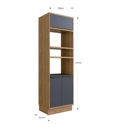 Cozinha Modulada 11 Peças 15 Portas 6 Gavetas com Divisor de Talheres 1 Nicho para Forno Viena  - 15