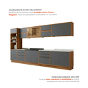 Ver imagem 4 de Cozinha Completa 11 Peças com Torre Quente 6 Gaveta em MDF Viena Freijó/Cinza Grafite