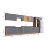 Cozinha Modulada 11 Peças 15 Portas 6 Gavetas com Divisor de Talheres 1 Nicho para Forno Viena  - 3
