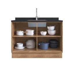 Cozinha Modulada 11 Peças 15 Portas 6 Gavetas com Divisor de Talheres 1 Nicho para Forno Viena  - 17