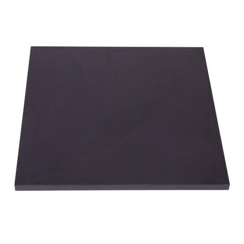 Tampo Quadrado 80 cm (Largura) P25 Pandin MDP 2,50 cm (Altura) Cor Preto