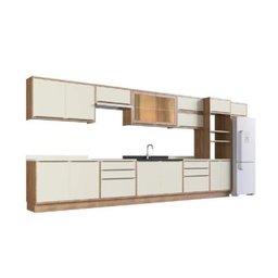 Cozinha Modulada 11 Peças 15 Portas 6 Gavetas com Divisor de Talheres 1 Nicho para Forno Viena  - 3