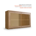 Ver imagem 7 de Cozinha Completa 11 Peças com Torre Quente 6 Gaveta em MDF Viena Louro Freijó Argila