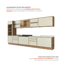 Ver imagem 5 de Cozinha Completa Modulada 11 Peças com Torre Quente 6 Gaveta em MDF Viena Louro Freijó Argila Bege