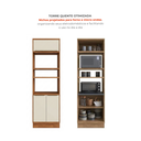 Ver imagem 6 de Cozinha Completa 11 Peças com Torre Quente 6 Gaveta em MDF Viena Louro Freijó Argila