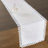 Caminho de Mesa Retangular 40x170cm 4535 - Rafimex Branco - 1