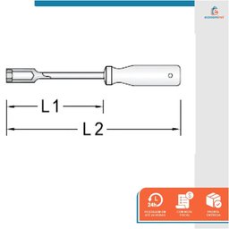 Chave Canhão Cromo-Vanádio Profissional 3/16" - Starfer - 5