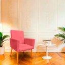 Ver imagem 2 de Poltrona Cadeira para Sala Confortável e Minimalista Nina Suede