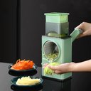 Ver imagem 5 de Multiprocessador Cortador Faitador Legumes Alimentos Manual 3 em 1 Triturador Verduras Cozinha