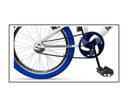 Ver imagem 3 de Bicicleta Energy Cross F.style-aro 20-branco/azul-ello Bike