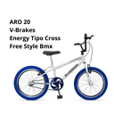 Ver imagem 2 de Bicicleta Energy Cross F.style-aro 20-branco/azul-ello Bike