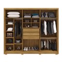 Ver imagem 2 de Guarda-roupa Casal 6 Portas 3 Gavetas 100% Mdf Dukai Nature/fendi