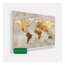Ver imagem 2 de Quadro Mapa Mundi Moderno Aurora Dourada - 123x83cm