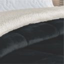 Ver imagem 2 de Edredom Insinuante Solteiro Dupla Face Sherpa Toque Lã Carneiro - Marinho