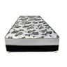 Cama Box Solteiro Suede Preto + Colchão Solteiro Suede Cinza Espuma 88x188x55 - 2