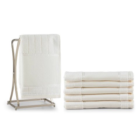 Kit 6 Peças Toalha de Lavabo Bellarte Social 100% Algodão Hipoalergênico, Toalha para Manicuri, Toal