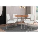 Ver imagem 1 de Mesa Cozinha 1588 + 4 Cad 1736 Prata Carraro