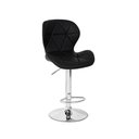 Ver imagem 2 de Banqueta Slim Confort Estofada Giratória com Encosto Altura Ajustável Preto Decoreshop 48cm