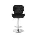 Ver imagem 4 de Banqueta Slim Confort Estofada Giratória com Encosto Altura Ajustável Preto Decoreshop 48cm