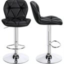 Ver imagem 6 de Banqueta Slim Confort Estofada Giratória com Encosto Altura Ajustável Preto Decoreshop 48cm