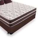 Ver imagem 2 de Cama Box Casal + Colchão de Molas Prime Colchões Classic Superlastic 138x188x64 Marrom