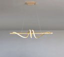 Ver imagem 4 de Lustre Pendente Led 63w Espiral W 100cm Dourado 3000k Bivolt