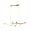 Ver imagem 1 de Lustre Pendente Led 63w Espiral W 100cm Dourado 3000k Bivolt
