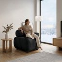 Ver imagem 2 de Poltrona para Sala KIT2 Orgânica 60 cm Base Fixa Zarah Decorativa Suede D03 - D'Rossi