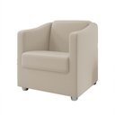 Ver imagem 3 de Kit 2 Poltronas Tina para Salão de Beleza Suede Bege W&d Decor