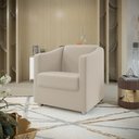 Ver imagem 2 de Kit 2 Poltronas Tina para Salão de Beleza Suede Bege W&d Decor