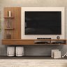 Painel Para Tv até 60 Polegadas Ripado com Nichos Bento - 1