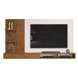 Painel Para Tv até 60 Polegadas Ripado com Nichos Bento - 2