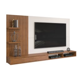 Painel Para Tv até 60 Polegadas Ripado com Nichos Bento - 9