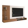 Painel Para Tv até 60 Polegadas Ripado com Nichos Bento - 9