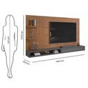 Ver imagem 3 de Painel Para Tv Ate 60 Polegadas 1 Portas 2 Prateleiras Bento