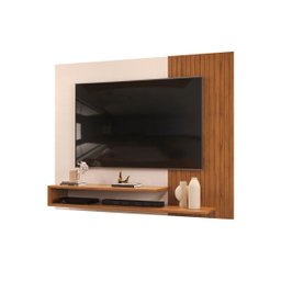 Painel Para Tv Ate 50 Polegadas Ripado 2 Prateleiras Nando - 8