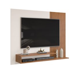 Painel Para Tv Ate 50 Polegadas Ripado 2 Prateleiras Nando - 4