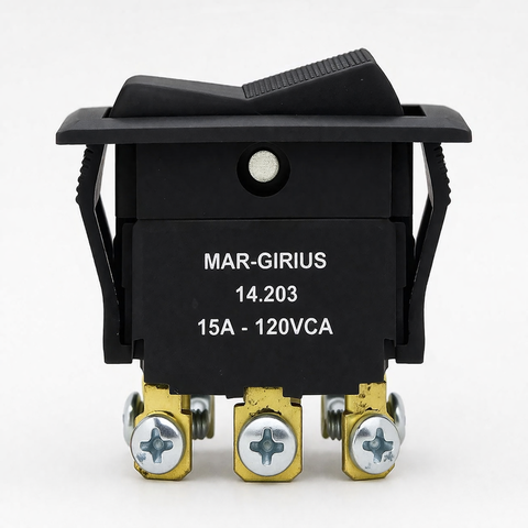 Chave Interruptor Parafuso Gangorra Bipolar Liga Desl Liga 15a 14203