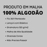 Lençol de Malha Casal Com Elástico 100% Algodão Cor:Preto - 5