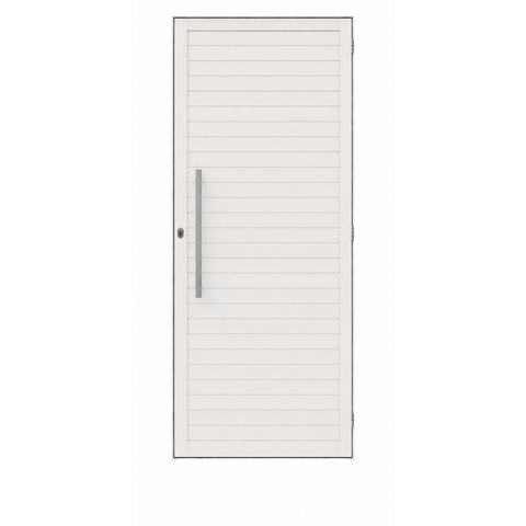 Porta de Giro Lambri Duplo Aluminio Branco 90x2,10 - Direita