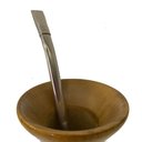 Ver imagem 4 de Kit Chimarrão com Cuia Pequena e Bomba Inox 23cm Marrom