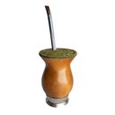 Ver imagem 1 de Kit Chimarrão com Cuia Pequena e Bomba Inox 23cm Marrom