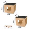 Playground para Gatos com 2 Casinhas e 6 Degraus MDF Facilita Playground P/gatos - 3