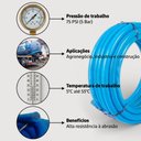 Ver imagem 4 de 5mts Mangueira de Sucção 1.1/2" Irrigação e Drenagem Duto Água em Pvc Azul